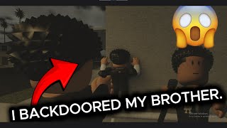 I Backdoored My Brother Roblox fivem [upl. by Herbie]