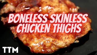 How to cook Boneless Skinless Chicken Thighs in the Air Fryer Oven [upl. by Peonir]