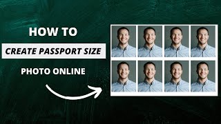 How To Create Passport Size Photo Without Photoshop  Print photo at Home [upl. by Ennavoj]