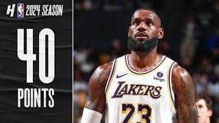 LeBron James EPIC 40 PTS amp 9 THREES on 1317 FG vs Nets 🔥 FULL Highlights [upl. by Jahn39]