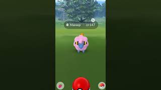 Shiny MAREEP in Pokemon Go Mareep COMMINITY DAY pokemongo shinyhunting shorts [upl. by Logan]