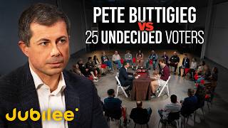 1 Politician vs 25 Undecided Voters Feat Pete Buttigieg  Surrounded [upl. by Raamal938]