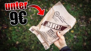 MRE USA Kampfration  Militär Outdoor Nahrung  Ausrüstung Review  Fritz Meinecke Gear [upl. by Elyc850]