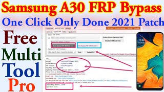 Samsung A30 FRP Bypass One Click Only Done 2021 Latest Security Patch Android 10 U6 A305F FRP Bypass [upl. by Assenav]