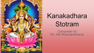 Kanakadhara Stotram Sanskrit Tamil English lyrics  Adi Shankaracharya  MS Subbalakshmi Style [upl. by Lectra]