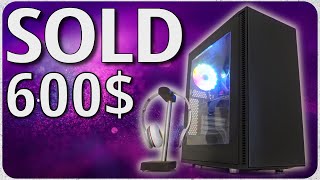 500 dollar BUDGET GAMING PC Build in 2024  Fractal Define C  Asus ROG  Sold for 600 [upl. by Enelram715]