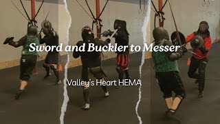 Sword and Buckler to Messer VH HEMA 92224 [upl. by Mihar684]