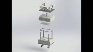 CF042 CROSSFLOW CELL ASSEMBLY NATURAL ACETAL COPOLYMER DELRIN Exploded View [upl. by Aicats]