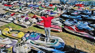 Jet Ski Graveyard with 100s of Personal Watercraft [upl. by Ardme]