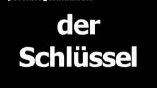 German word for key is der Schlüssel [upl. by Landon]