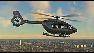 Helicopter VFR flight over Paris in the Airbus H145 by HPG in MSFS2020 [upl. by Sitruc376]