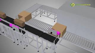 Carton Box Packaging Line  3D Animation [upl. by Kola]