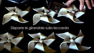 GIRANDOLE DI PASTA SFOGLIA ALLA NOCCIOLATA [upl. by Anikehs]