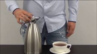 Thermal Coffee Carafe by Pykal  Pouring Instructions [upl. by Cusack]