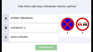 Care dintre cele două indicatoare interzice oprirea [upl. by Anuat613]