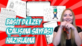 Basit Düzey Çalışma Sayfası Hazırlama [upl. by Ward]