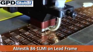 Dispensing Ablestik 841LMI with Jetting Pump NCM5000 [upl. by Ennahs467]