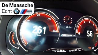 BMW M550i xDrive ACCELERATION amp TOP SPEED 0260kmh  BMW M De Maassche Echt [upl. by Felske]