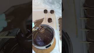 Dipping Popcakes in Chocolate 🍫Watch the Magic Happen✨cake cakepops chocolate satisfying art [upl. by Strohl]