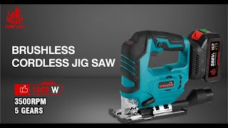 ONEVAN 135mm Brushless Cordless Jigsaw – Performance amp Feature Demonstration [upl. by Kries]