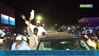 Campagne législative 2024  Accueil spectaculaire du Minitre Moustapha Diopà Ngohé Mbayaar [upl. by Hyozo]