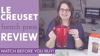 LE CREUSET French Press FULL REVIEW  coffee and tea maker is it worth it [upl. by Carolin283]