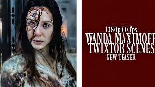 Wanda Maximoff  Twixtor Scenes  New Trailer Multiverse Of Madness [upl. by Elik]