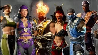 Mortal Kombat 1 ALL DLC EXTRA amp SKINS Evolution SEASON 1  2 in Victory Poses MK1 [upl. by Daht]