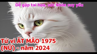 Tử Vi Ất Mão 1975 Nữ mạng năm 2024 Dễ gặp tai họa sức khỏe suy yếu [upl. by Hoes569]