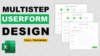 Multistep userform design in excel  Advanced excel [upl. by Meade]