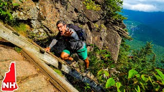 Hiking the TERRIFYING Ladder to Cannon Mountain amp Lonesome Lake  White Mountains NH [upl. by Annhej]