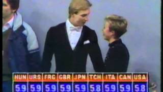 1984 Winter Olympics  Ice Dance Compulsory Dances Rhumba  Part 1 [upl. by Ojoj]