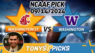 Washington St vs Washington Pick 91424 NCAAF Week 3 Predictions [upl. by Teferi]