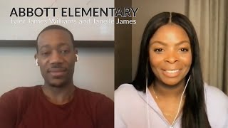 Tyler James Williams amp Janelle James talk Abbott Elementary [upl. by Eikram971]