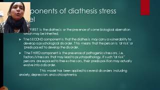 Diathesis stress model [upl. by Aleacim]