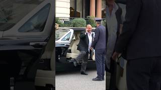 Billionaire Boss Philip Green getting out his Rolls Royce at Hotel Paris monaco luxury lifestyle [upl. by Luise619]