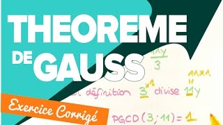 Théorème de Gauss  Arithmétique Spé Maths  Mathrix [upl. by Adaliah]