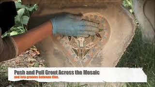 Creating a Vertical Mount Mosaic for Your Garden Using NO Days Mosaic Mesh [upl. by Lakim]