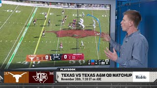 BREAKDOWN of the Texas and Texas AampM QBs ahead of their matchup 📍 ModeloUSA  The CFB Show [upl. by Saied]