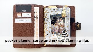 Pocket Planner Setup amp My Top 5 Planning Tips [upl. by Atterehs501]