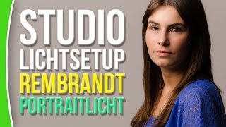 Portrait Studio Lichtsetup Rembrandt Licht  caphotosde [upl. by Loseff624]