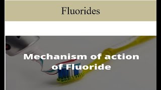 Mechanism of action of Fluorides [upl. by Aihcsrop]