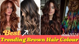 Best Brown Hair Colours for Summer 2024 Stay Trendy amp Refresh your look  haircolor stylesforall [upl. by Miett]