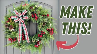 How to Make a Classic Christmas Wreath [upl. by Torre649]