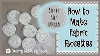 How to Make Fabric Rosettes  Easy to Follow Step by Step Tutorial [upl. by Hussey648]