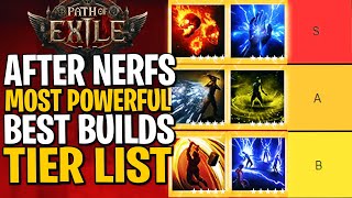 Path of Exile 2 Builds Tier List  What Are The NEW Best Builds After NERFS POE 2 TIER LIST [upl. by Nyllek]