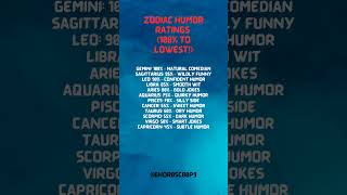 Zodiac Humor Ratings [upl. by Adnalahs]