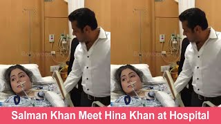 Salman Khan Visit Hina Khan at Hospital after Chemotherapy Session for Cancer [upl. by Alasdair463]