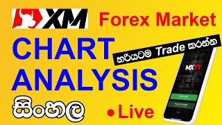 XM Trading Chart analysis  sinhala LIVE [upl. by Aralc]