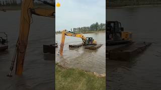 Amphibious equipment explore hitachi excavator automobile construction jcb bulldozer [upl. by Ayikur951]